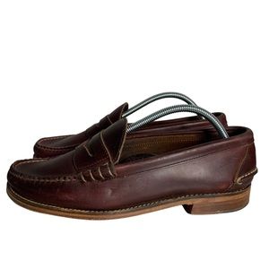 Oak Street Bootmakers Brown Chromexcel Beefroll Penny Loafer Slip On Shoes 9.5D
